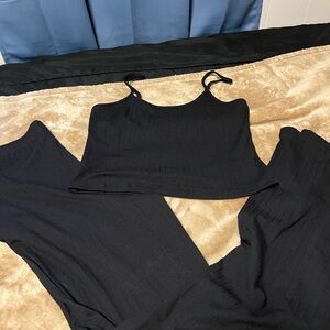 No Boundaries Black Ribbed Apparel